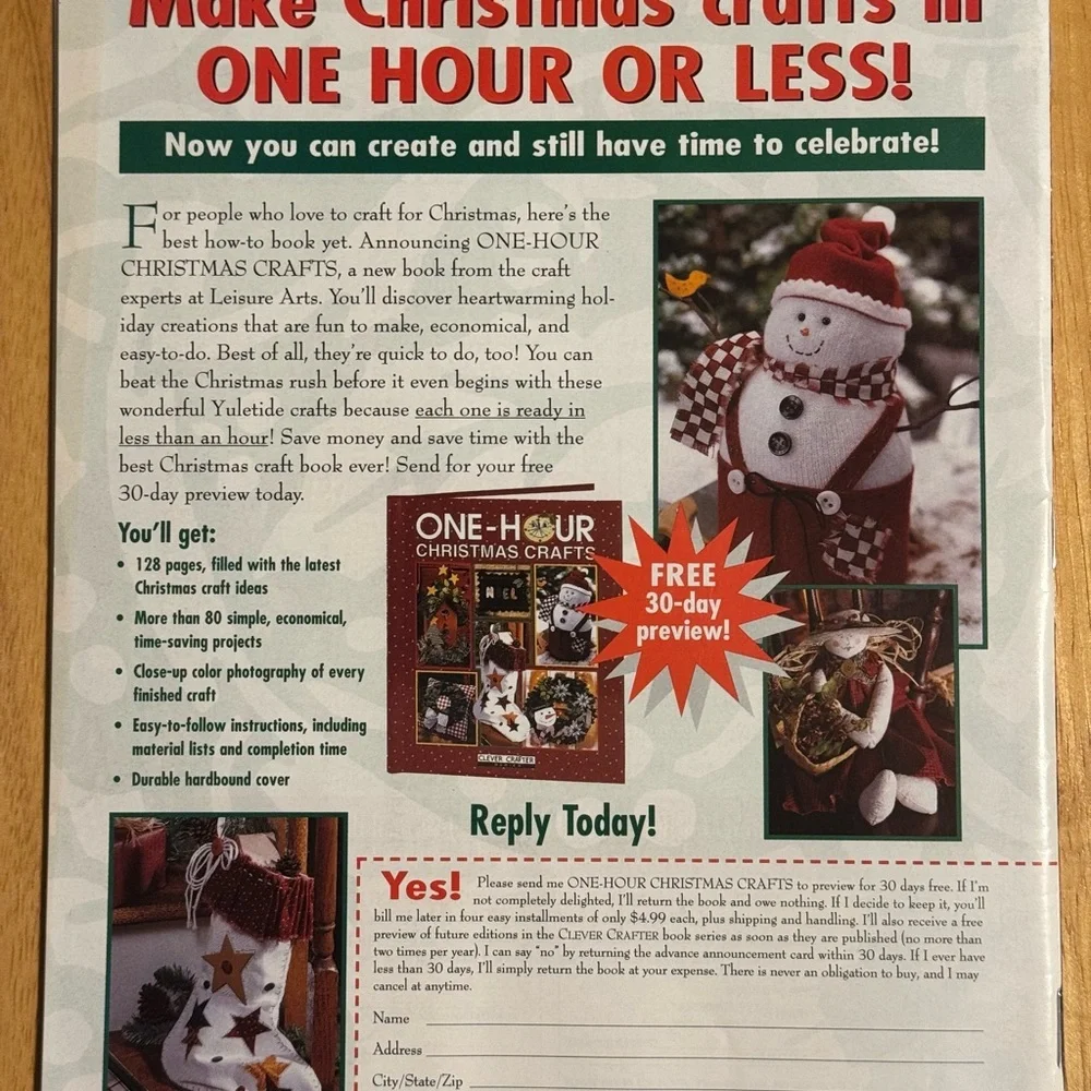 Magazine - October 1996 Cross‎ Stitch & Craft Projects